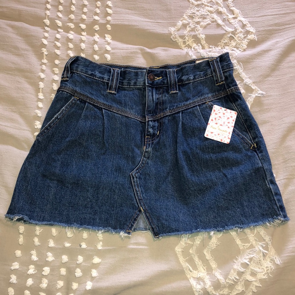 Free People size car mini cotton skirt size 24 - Picture 3 of 6